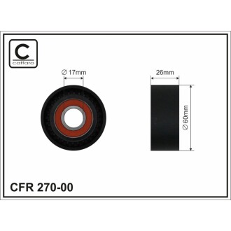 Ролик натяжний CAFFARO 270-00