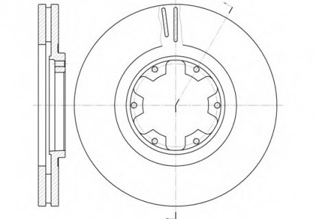 Тормозной диск ROADHOUSE 689910 (фото 1)