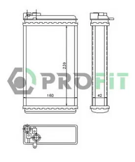 Радиатор печки PR PROFIT 5039N1