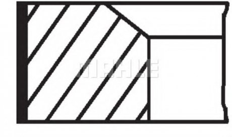 Кольца поршневые MAHLE 039 59 V0 MAHLE\KNECHT 03959 V0