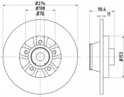 Гальмівний диск (TMD) TEXTAR 92196203 (фото 1)