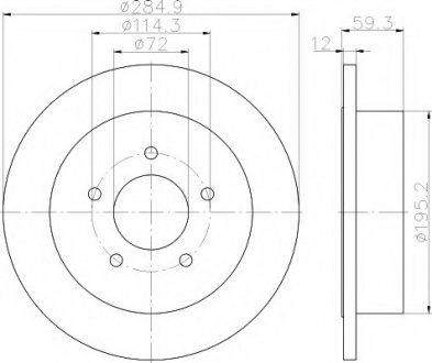 Диск тормозной TEXTAR 92194003 (фото 1)