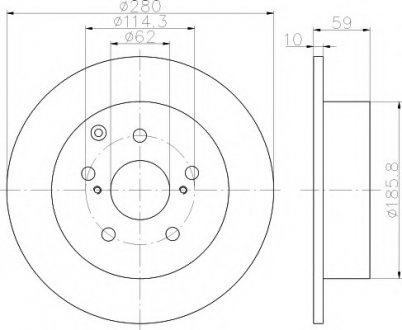 Диск тормозной TEXTAR 92168103 (фото 1)