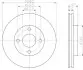 Диск гальмівний FORD Mondeo "F D=260mm "93-"02 TEXTAR 92063503 (фото 1)