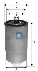 Паливний фільтр UFI 24.381.00