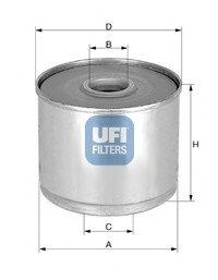 Паливний фільтр UFI 24.360.01