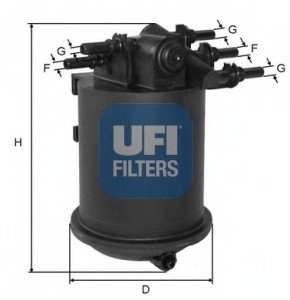 Паливний фільтр UFI 24.086.00 (фото 1)