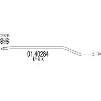 Труба глушителя MTS 01.40284