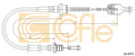 Трос сцепления COFLE 18.0071