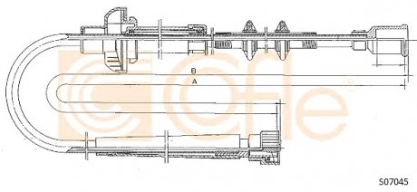Трос спідометра COFLE S07045