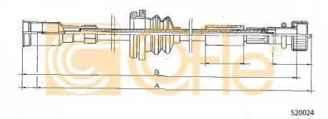 Трос спидометра COFLE S20024