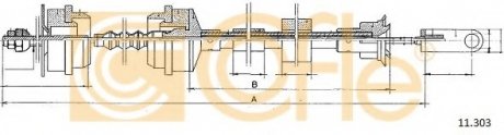 Трос сцепления COFLE 11.303
