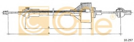Трос сцепления COFLE 10.297