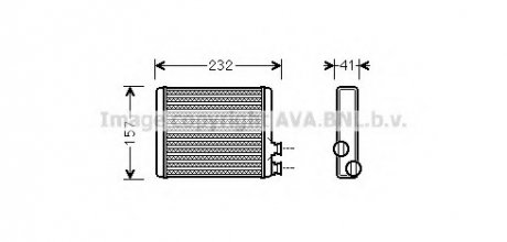 Радиатор печки AVA CN 6286 (фото 1)