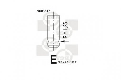Клапан двигуна BGA V003817