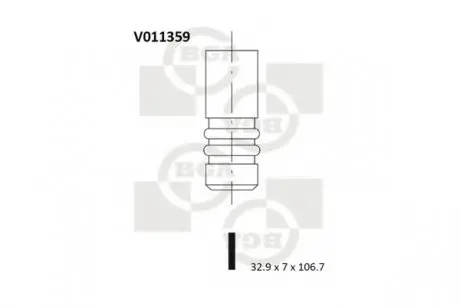 Клапан впускной BGA V011359