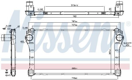 Радіатор інтеркулера NISSENS 96401