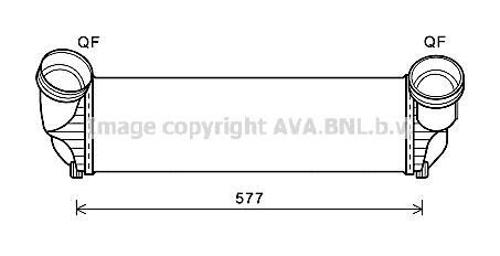 Охолоджувач наддувального повітря AVA BWA 4543