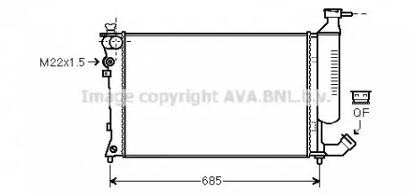 Радиатор AVA CNA 2155