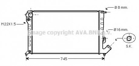 Радиатор AVA CNA 2153 (фото 1)