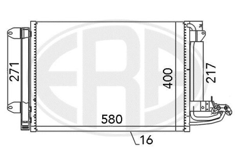 Радиатор ERA 667003