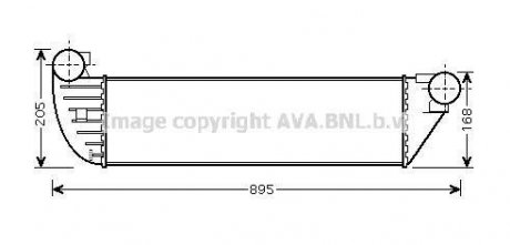Інтеркулер ESPACE4/LAGUNA2 TD 05- (вир-во) COOLING AVA RTA 4397 (фото 1)