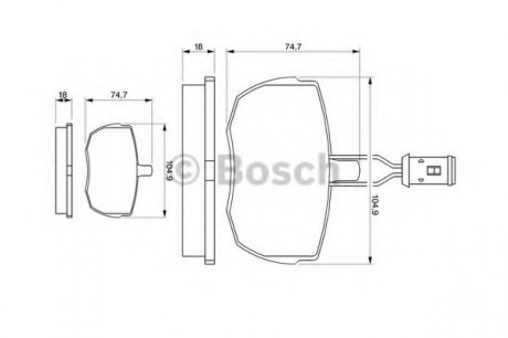 Гальмівні колодки BOSCH 0 986 424 044 (фото 1)