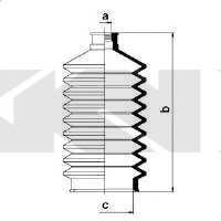 Ремонтний комплект пильника кермової рейки, з елементами монтажу SPIDAN 83555 (фото 1)