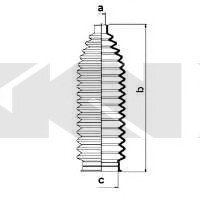 Ремонтний комплект пильника кермової рейки, з елементами монтажу SPIDAN 83842 (фото 1)