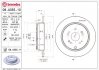 Диск тормозной BREMBO 08.A355.11 (фото 1)