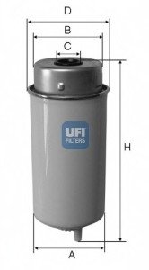 Паливний фільтр UFI 24.458.00