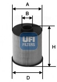 Топливный фильтр UFI 26.077.00 (фото 1)