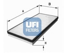 Фільтр, повітря у внутрішній простір UFI 53.100.00 (фото 1)