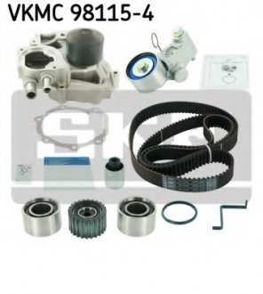 Комплект ремня ГРМ + водяной насос SKF VKMC 98115-4 (фото 1)