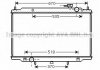 Радіатор охолодження AVA DN2266 (фото 1)