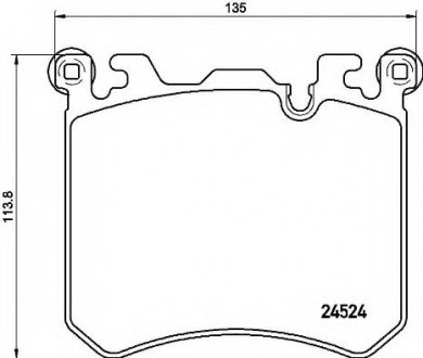 Тормозные колодки BREMBO P06 077