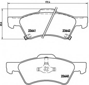 Тормозные колодки BREMBO P11 015