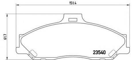 Тормозные колодки BREMBO P24 051