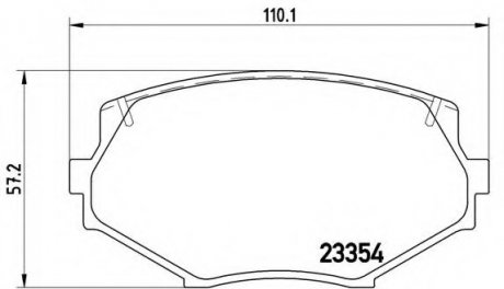 Тормозные колодки BREMBO P49 020