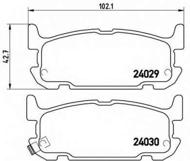 Тормозные колодки BREMBO P49 031