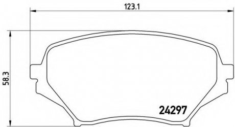 Тормозные колодки BREMBO P49 043