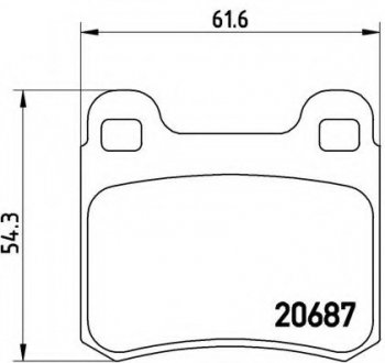 Тормозные колодки BREMBO P50 007