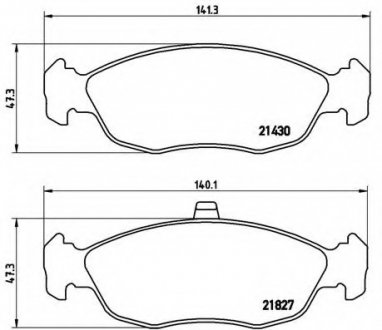 Гальмівні колодки дискові BREMBO P61 051