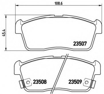 Тормозные колодки BREMBO P79 012