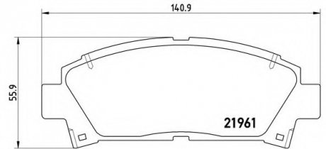 Тормозные колодки BREMBO P83 028