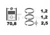 Кольца поршневые ENGINETEAM ET ENGINETEAM R1001800 (фото 1)