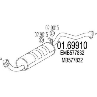 Глушник MTS 01.69910