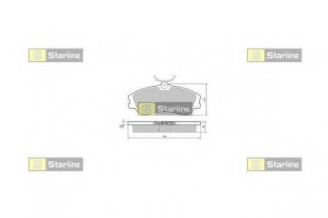 Гальмівні колодки дискові STARLINE BD S374