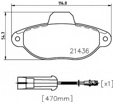 Гальмівні колодки дискові (TMD) TEXTAR 2143603