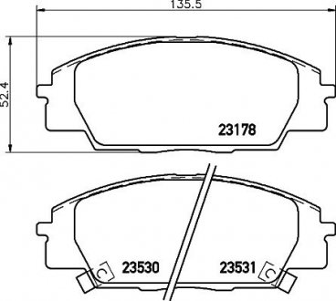 Гальмівні колодки дискові (TMD) TEXTAR 2317801